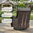 Wicker Patio Furniture Set- 4 Pieces Swivel Patio Chairs,PE Rattan Outdoor Rocking Chairs Porch Furniture for Garden Deck-87763115-87763113