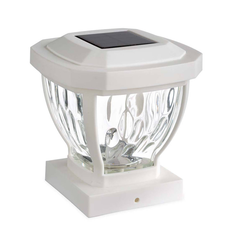 Solar Powered Integrated LED Deck Light, White