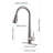 Single Handle Stainless Steel Kitchen Sink Faucet With Pull Down Sprayer-125382511