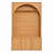 Farmhouse Hall Tree Fits Mudroom Living Room Use with Arched Design, Adjustable Shelves & 4 Hooks-129470497