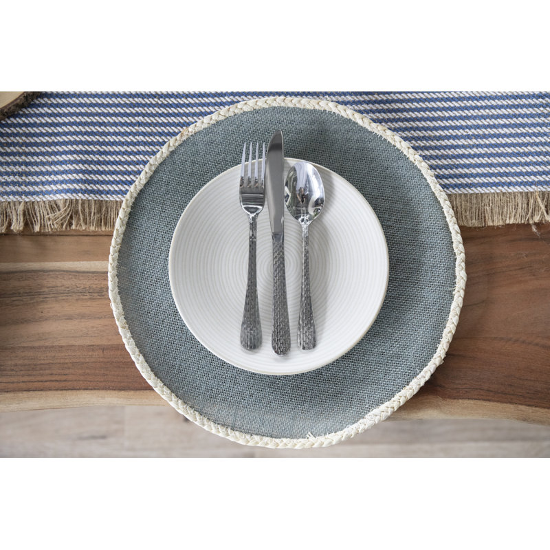 Naturals Jute Solid Colour Round Placemat