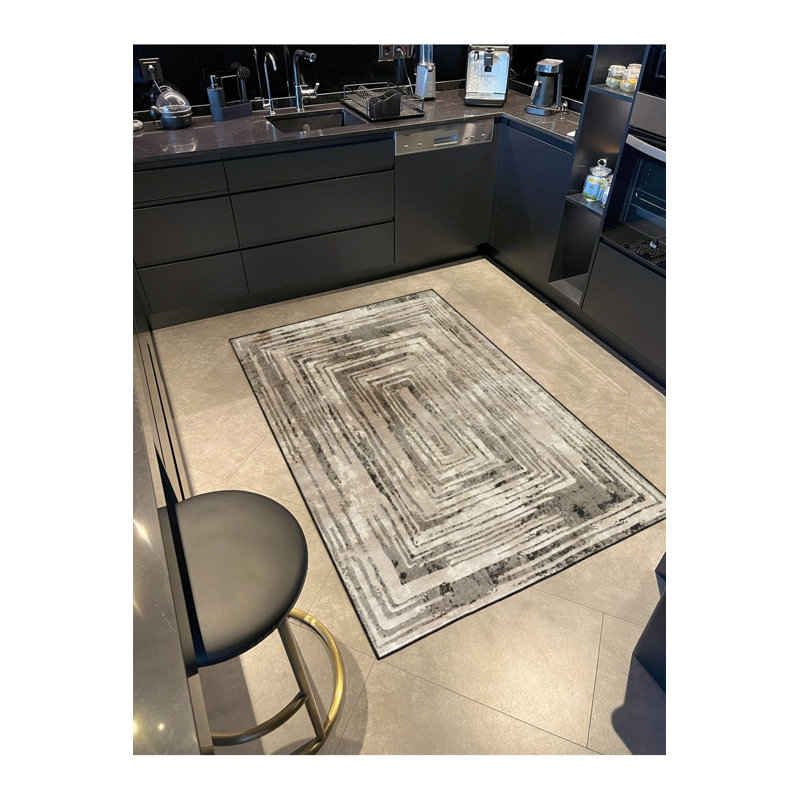 Tapis coloré lavable à la machine, Sous-tapis carré 3 pi 3 po inclus