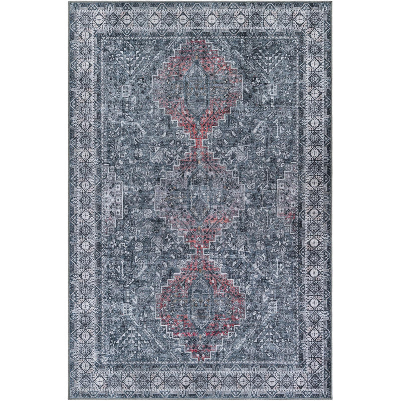 Meguel Performance Chenille Geometric Indoor Rug, Rectangle 6'1" x 9'