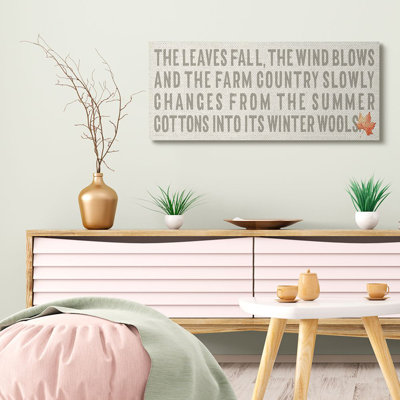 « leave automne automne » par stéphanie workic marrott-impression sur art textuel