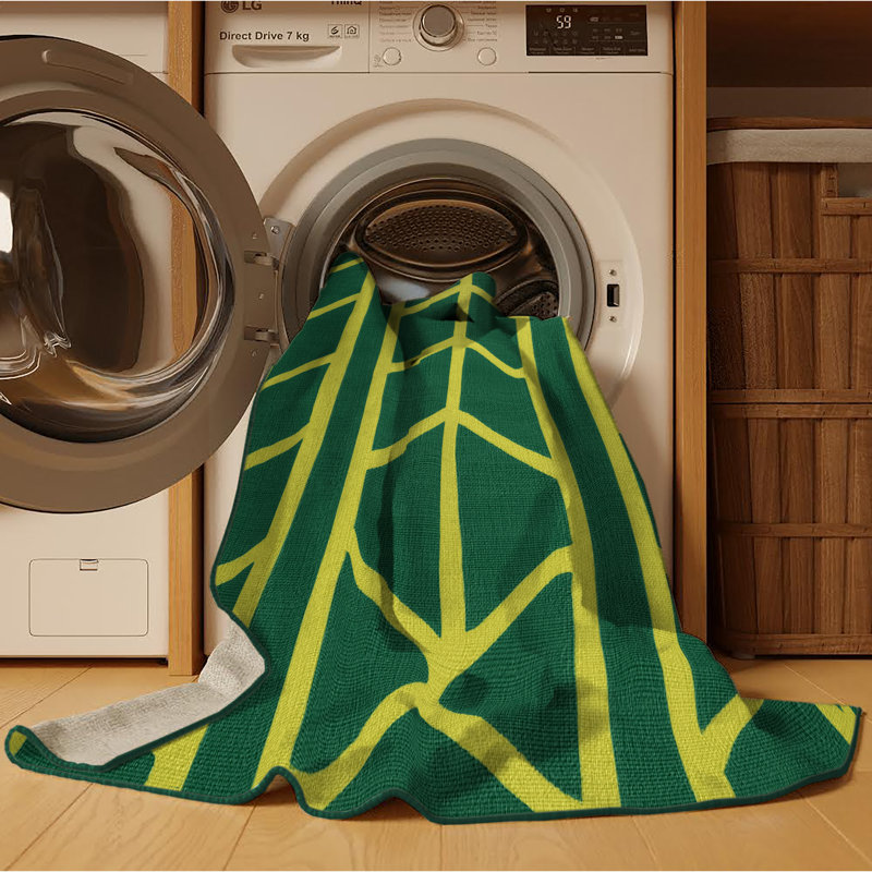 Tapis vert en treillis lavable à la machine, Rectangulaire 2 pi x 3 pi