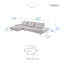 Canapé modulaire en chenille 2 pièces Kenner-1941493964-1941493966