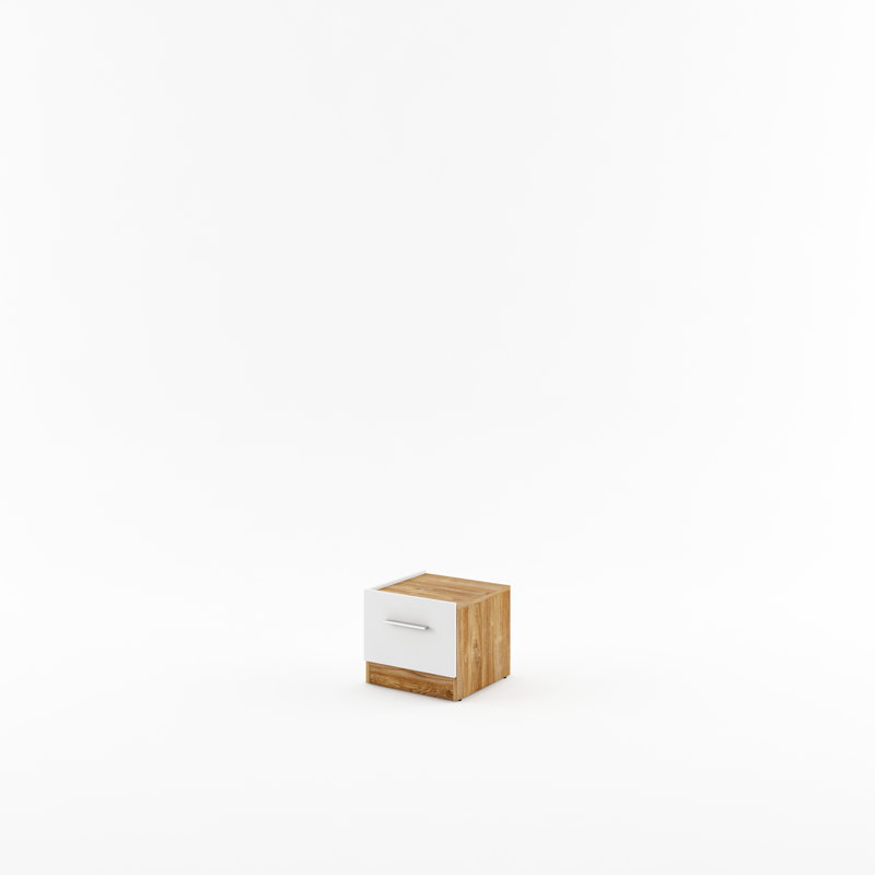 Beklabito 40cm W Manufactured Wood Bedside Table