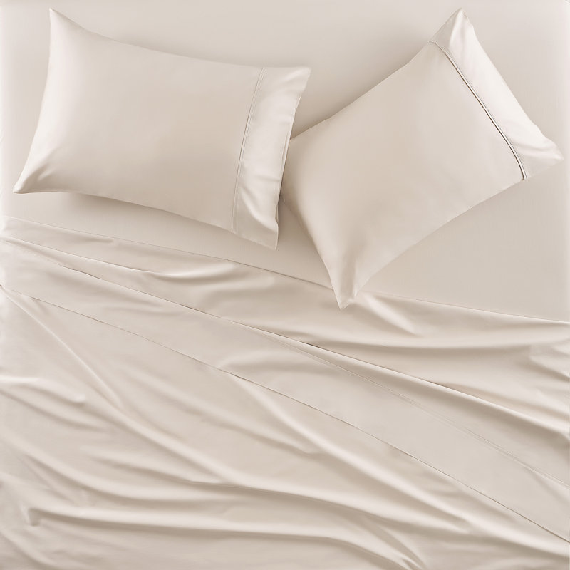 Premier Sateen - Sheet King Pillow Case Pair, King Pillowcase, Shell Pink