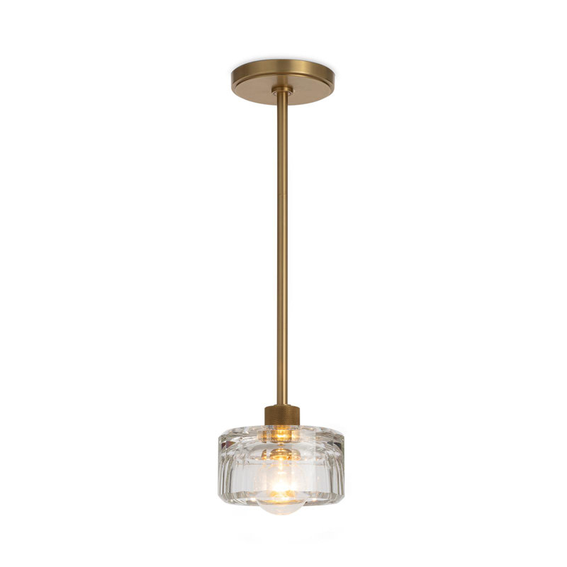 Bijoux Crystal Pendant (Natural Brass), Natural Brass