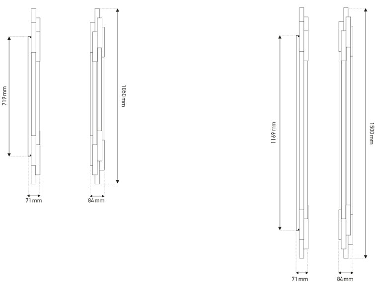 Org 1 - Light LED Flush Mounted Sconce