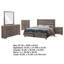 Ensemble de chambre avec grand lit Silc 5 pièces, brun chêne et bronze foncé, miroir-114566260-114566259