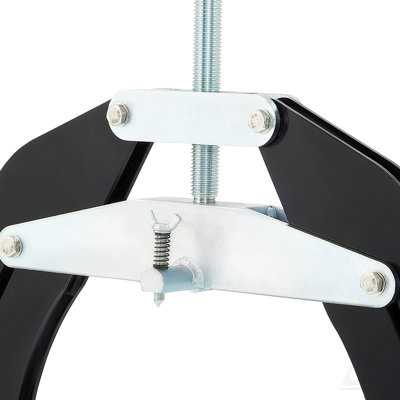 Pipe Clamp, 5 To 12 In, High Strength Ultra Clamp With Quick Acting Screws, Steel Pipe Alignment Tool With Lightweight Design, Black