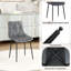 Dining Room Chairs, Set Of 2, Up To 200 Kg, Pu Upholstered Chairs, Metal Legs, Stable, Comfortable, Easy Assembly, Kitchen Chairs-422634075