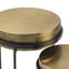 Ensemble de 2 tables gigognes en laiton texturé Zarrion