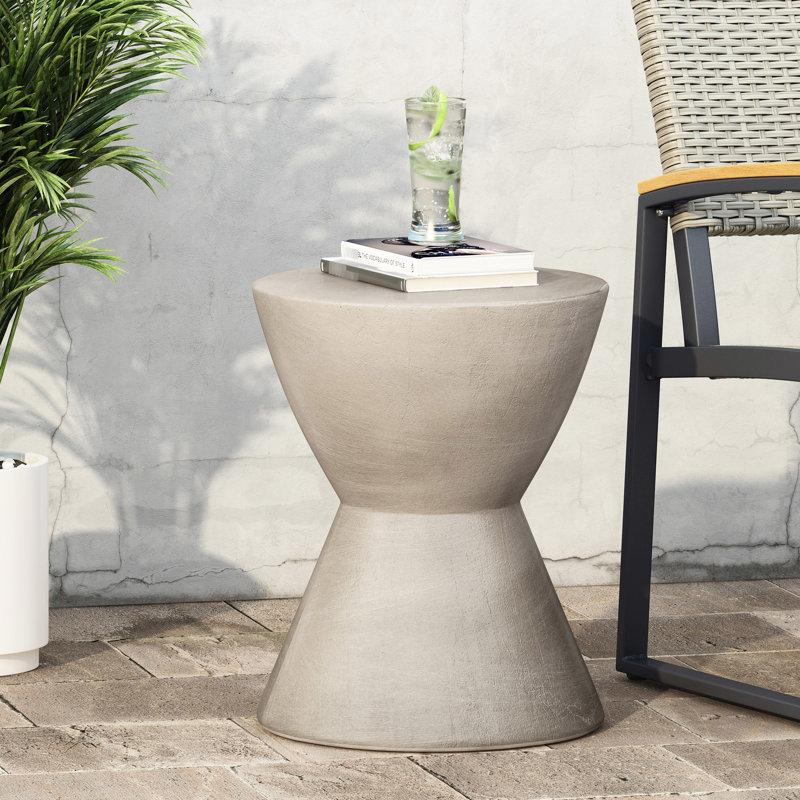 Table d'appoint d'extérieur, gris