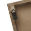 Panneau de décoration murale bicolore en bois avec feuille décorative, de 2 panneaux