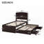 Lit plateforme simple TG - aucun sommier nécessaire, fabrication en bois de pin robuste avec rangement et amp; Chargement-1060545026