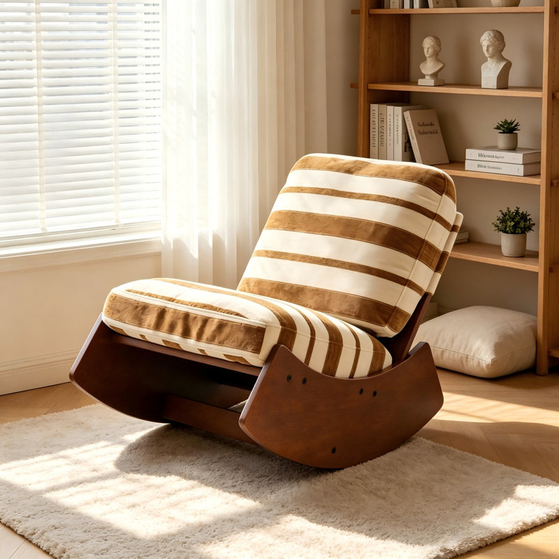 Chaise de lecture rembourrée de haute qualité, structure en bois massif, parfaite pour plusieurs environnements, Yellow
