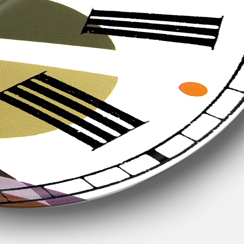 Horloge murale surdimensionnée Mid-Century, Grand