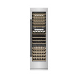 ZLINE Autograph 24 in. DuraSnow 100 Bottle Column Wine Cooler with Gold Accents
