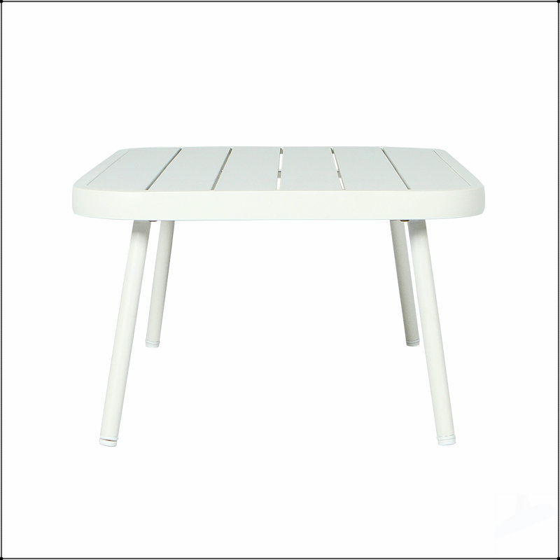 Ensemble de causeuse et de table en acier Mariano, corde résistante aux intempéries, structure robuste, coussins confortables, parfaits pour l'extérieur