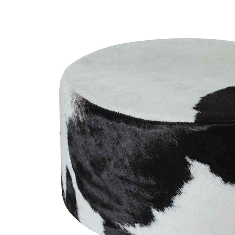 Trois tabourets à piédestal noir et blanc, Noir / blanc