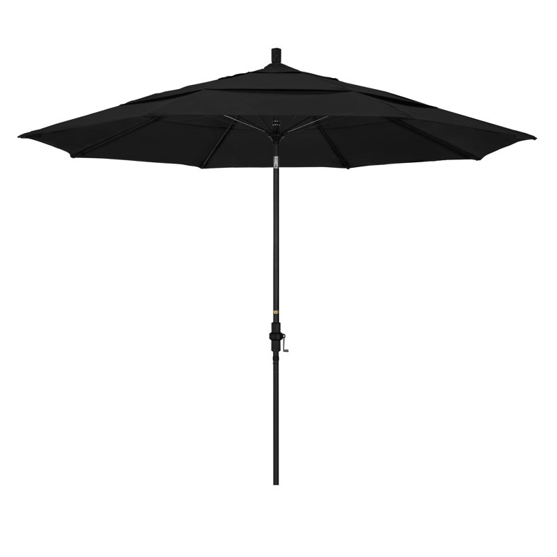 Mariyah 132'' Market Sunbrella® Umbrella, Canvas Black Sunbrella® Canvas