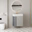 Meuble-lavabo mural 21,6 po avec lavabo en céramique
