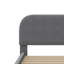 Lit plateforme en tissu d'ameublement Teddy