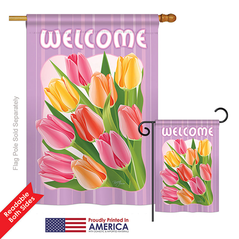 Shaundrelle Double Sided 40'' H x 28'' W Polyester Garden Flag