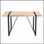 Table de salle à manger rustique industrielle en bois pour 4 à 6 personnes