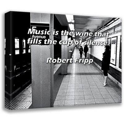 Artsy Quote By Robert Fripp Gallery Wrapped Canvas