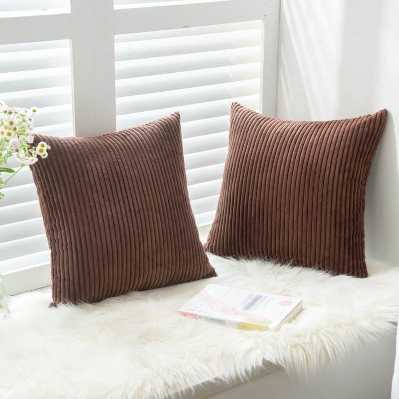 Alhakim Square Scatter Cushion Cover, Brown