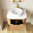 30" Wall-Mounted Floating Bathroom Vanity With Sink-841290959