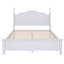 Structure de lit plateforme en bois grand format Chrysafo, lit plateforme de style rétro avec support en lattes de bois