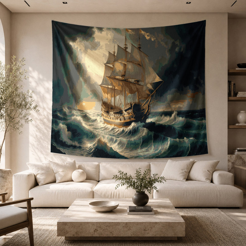 Tapisserie murale «Thanksgiving Mayflower», 26 po x 36 po