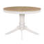5-Piece Retro Functional Dining Table Set Wood Round Extendable Dining Table And 4 Upholstered Dining Chairs-1045769661