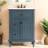 Durable Modern Vanities With Storage, Solid Wood Mdf Cabinet, Blue Gray