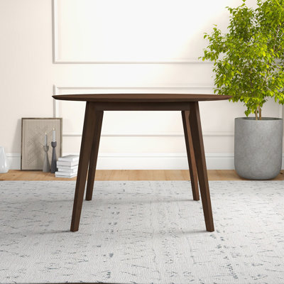 Brown Round Solid Wood Dining table