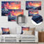«Space Landscape Mountain Sunset», art mural-2093539770