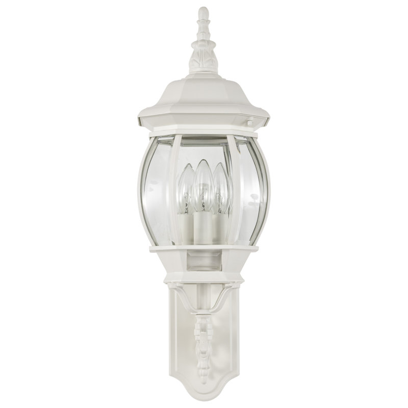 Wall Light, 22.75" H x 7.375" W x 15" D, White