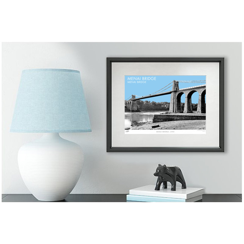 Menai Bridge, C1955 by Francis Frith - Single Picture Frame Print, 40cm H x 50cm W x 2.3cm D