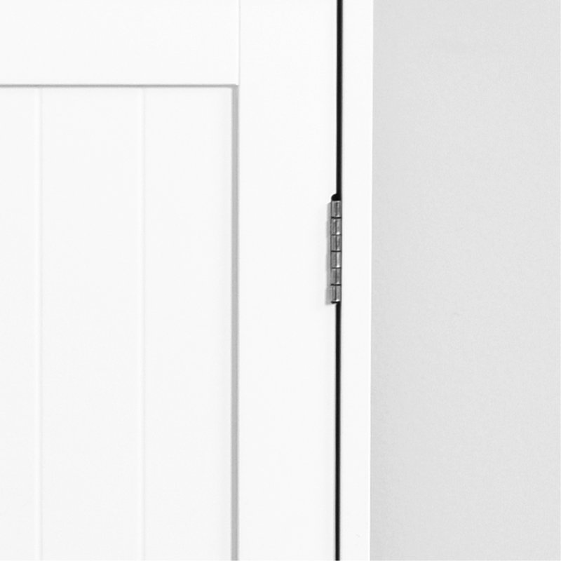 Armoire de rangement pour salle de bain, armoire de plancher avec tablette réglable et tiroirs
