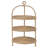 Wicker 3-Tier Serving Plate Rack and Cake Stand