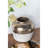 13X13X11" Round Sienna Brown Ceramic Accent Vase