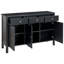 3 Door Sideboard Black Sheri