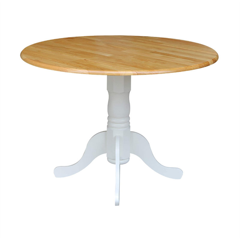 Table de salle à manger extensible en bois manufacturé 29,49 po H, Brun clair / jaune