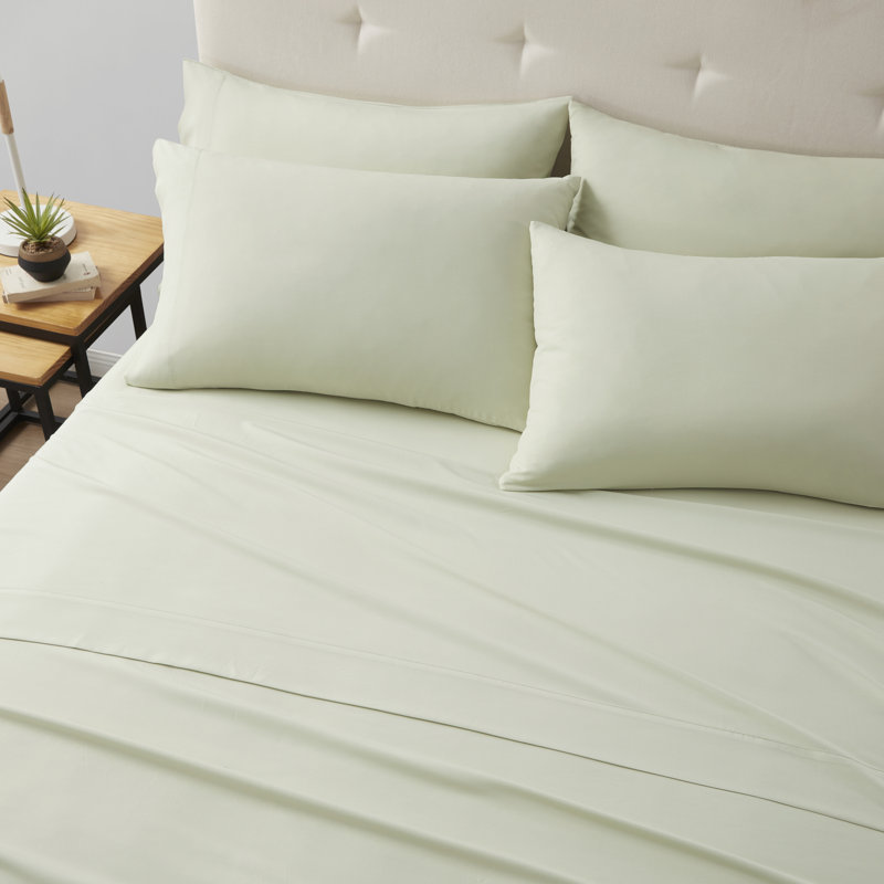 Ensemble de draps 6 pièces Kathy Ireland , Ensemble de draps pour taille de lit grand avec si, ISE