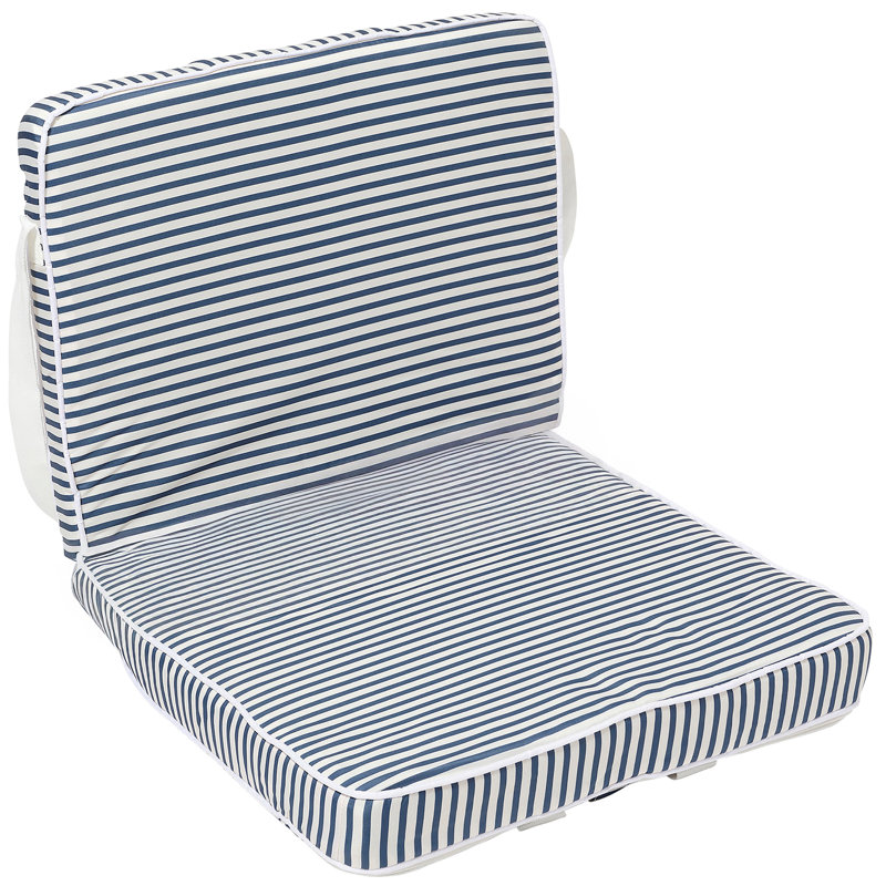 Chaise pliante Take Where: Rayures bleu marine Resort