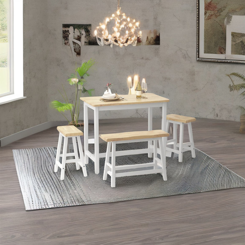 Casas Bar Dining Table Set For 4